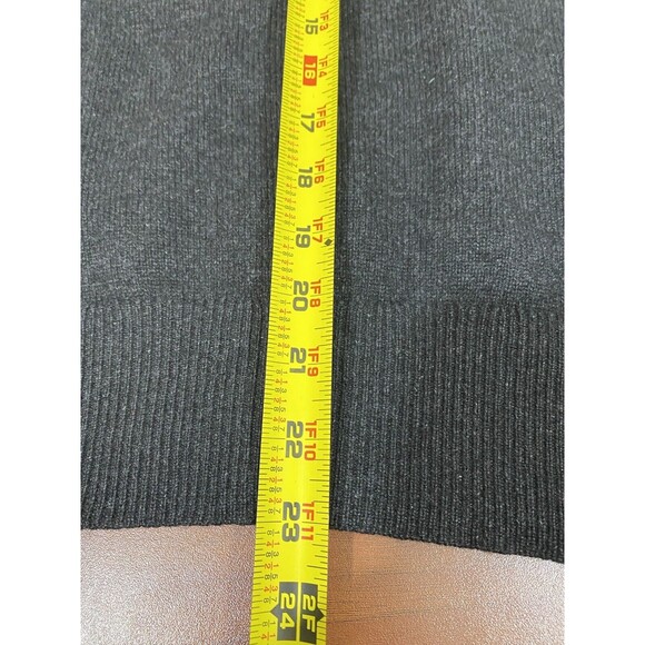 Vintage Gimbels Sweater Vest Men’s Size L 100% Cashmere Charcoal Gray Scotland - Picture 7 of 7